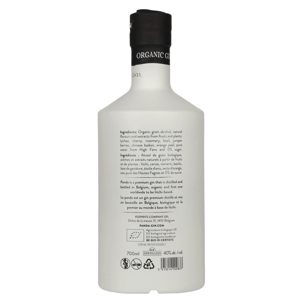 PANDA Organic Gin Halloween Edition 40% Vol. 0,7l