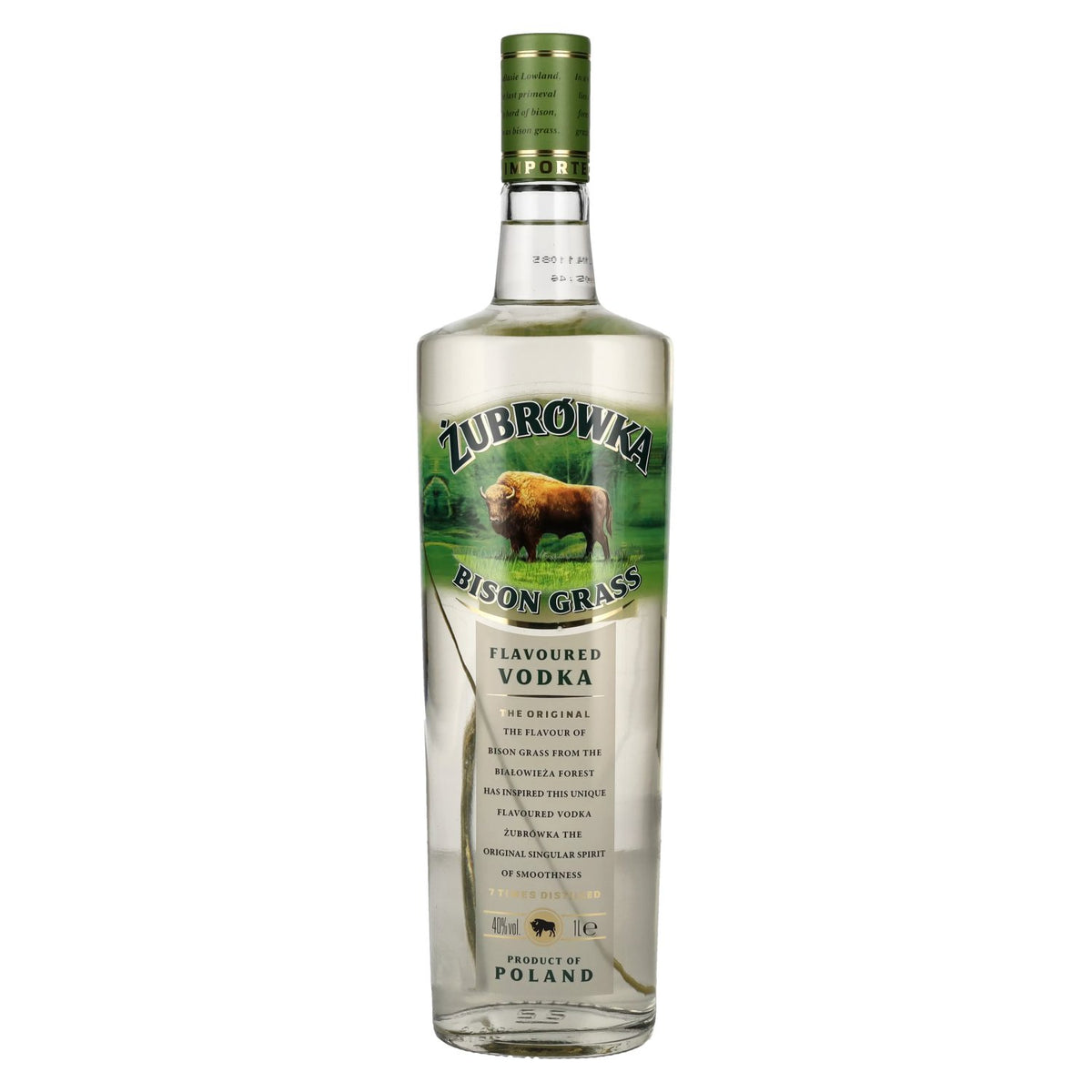 Zubrowka BISON GRASS Flavoured Vodka 40% vol. 1l