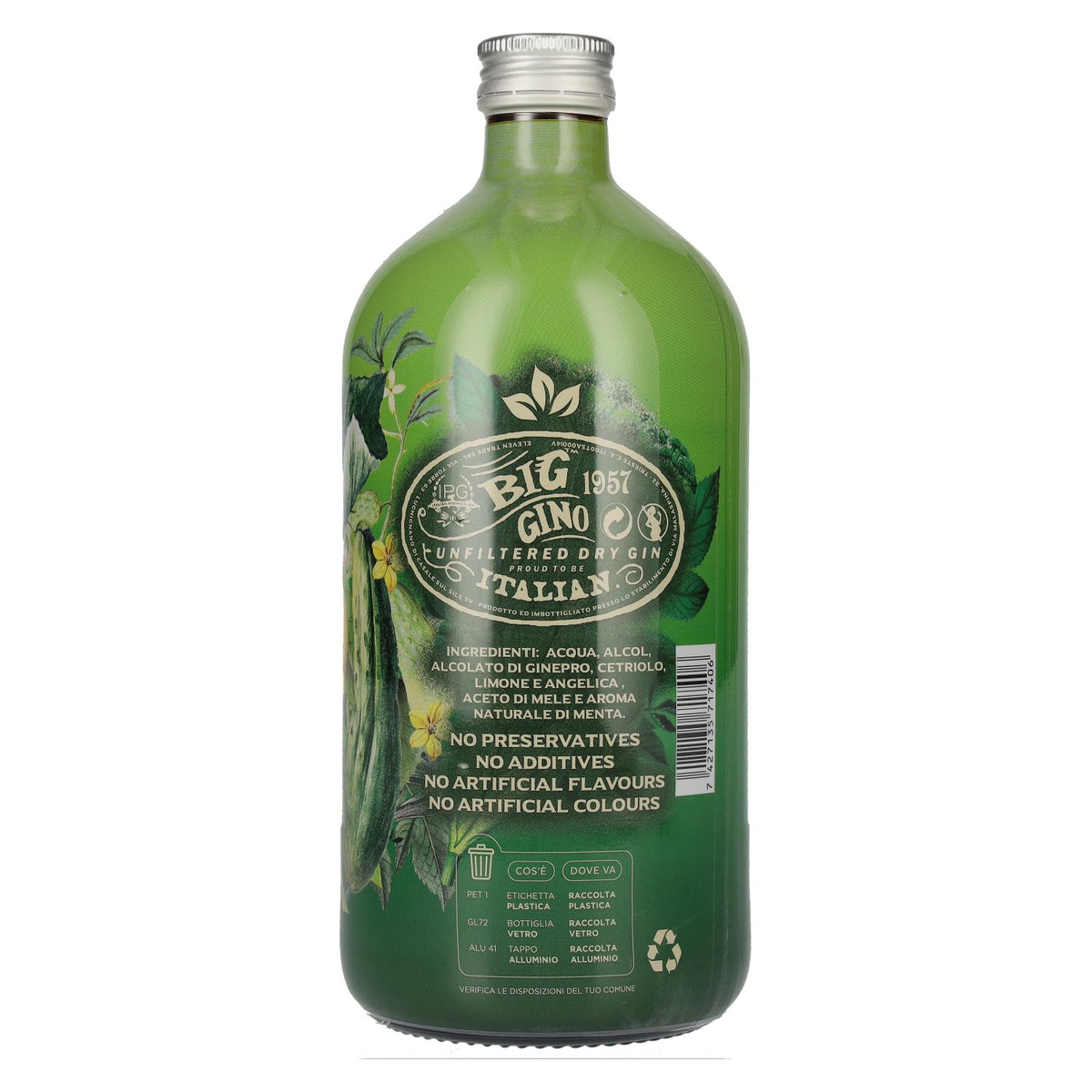 Big Gino Gin PEPINO LOCO 38% Vol. 1l