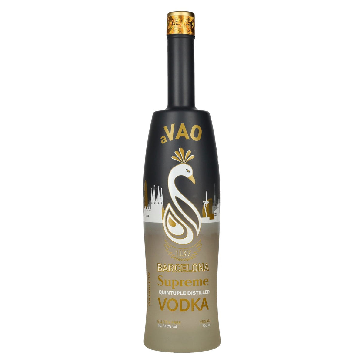 aVAO 1137 Barcelona Supreme Vodka quintuple distillation 37,5 % vol. 0,7 l