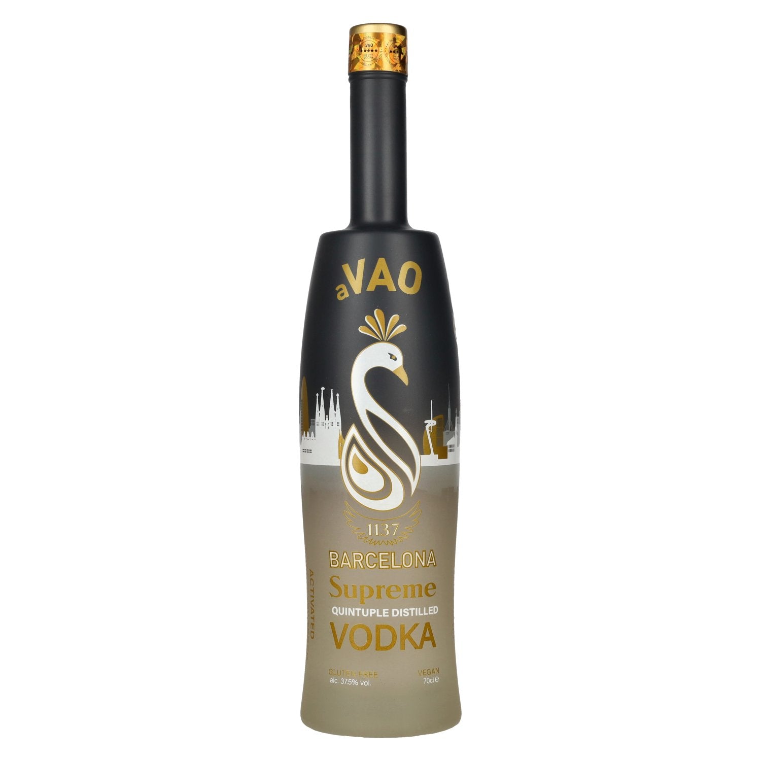 aVAO 1137 Barcelona Supreme Quintuple Distilled Vodka 37,5% Vol. 0,7l