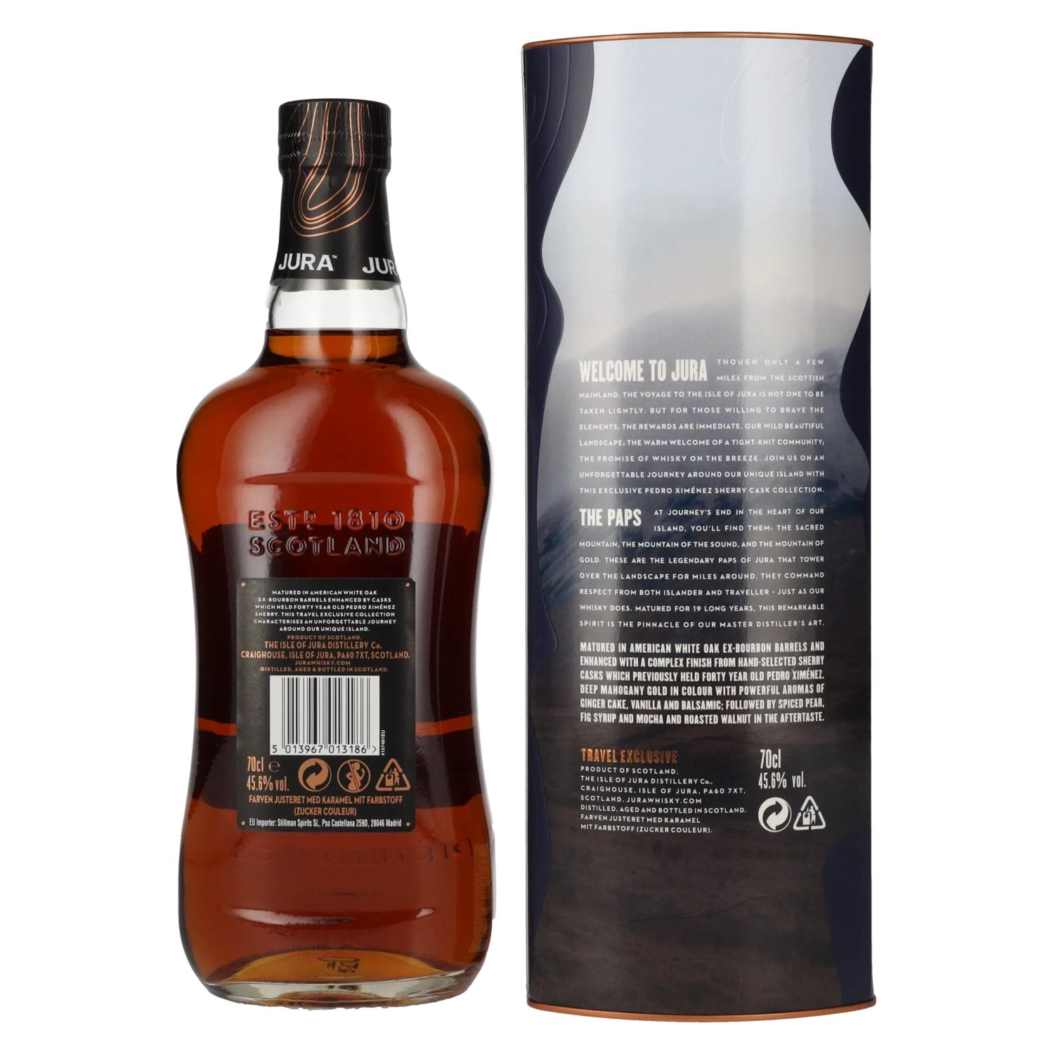 Jura THE PAPS 19 Years Old Single Malt Scotch Whisky 45,6% Vol. 0,7l in Geschenkbox
