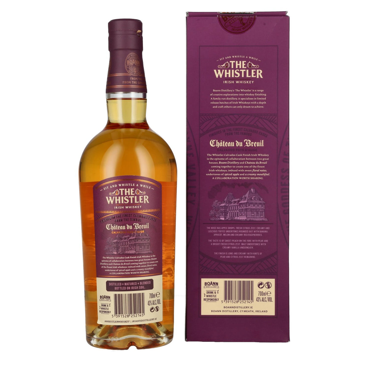 The Whistler Irish Whiskey CALVADOS CASK FINISH GB 43% vol. 0,7l en coffret cadeau