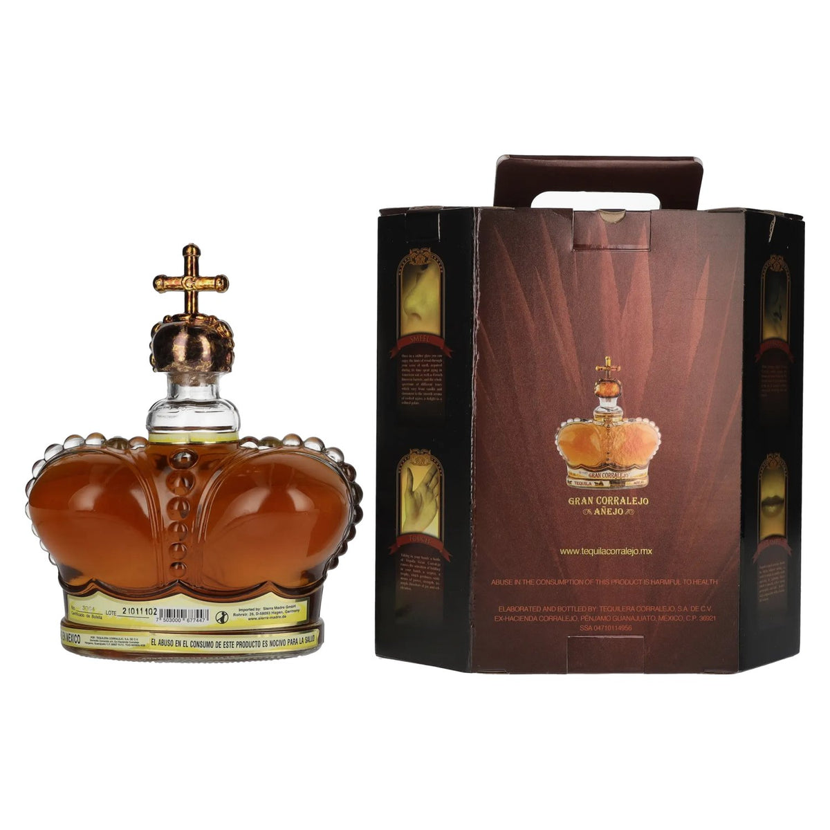 Gran Corralejo Tequila AÑEJO 100% de Agave 38% Vol. 1l in gift box