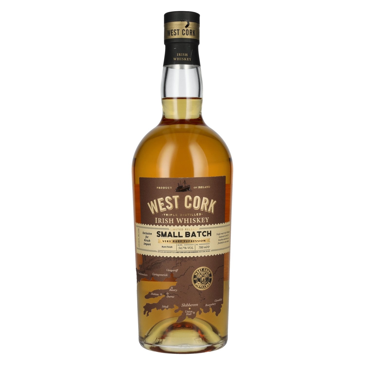 West Cork Irish Whiskey Small Batch Very Rare Expression 54,7% Vol. 0,7l