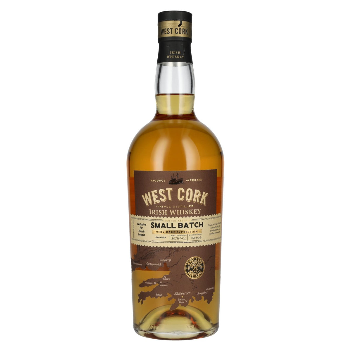 West Cork Irish Whiskey Small Batch Very Rare Expression 54,7% Vol. 0,7l