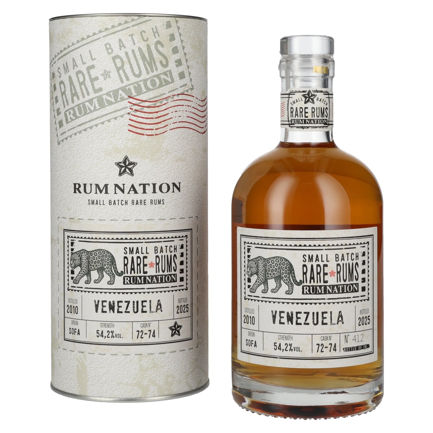 Rum Nation Rare Rums VENEZUELA 2010/2025 54,2% Vol. 0,7l en boîte cadeau