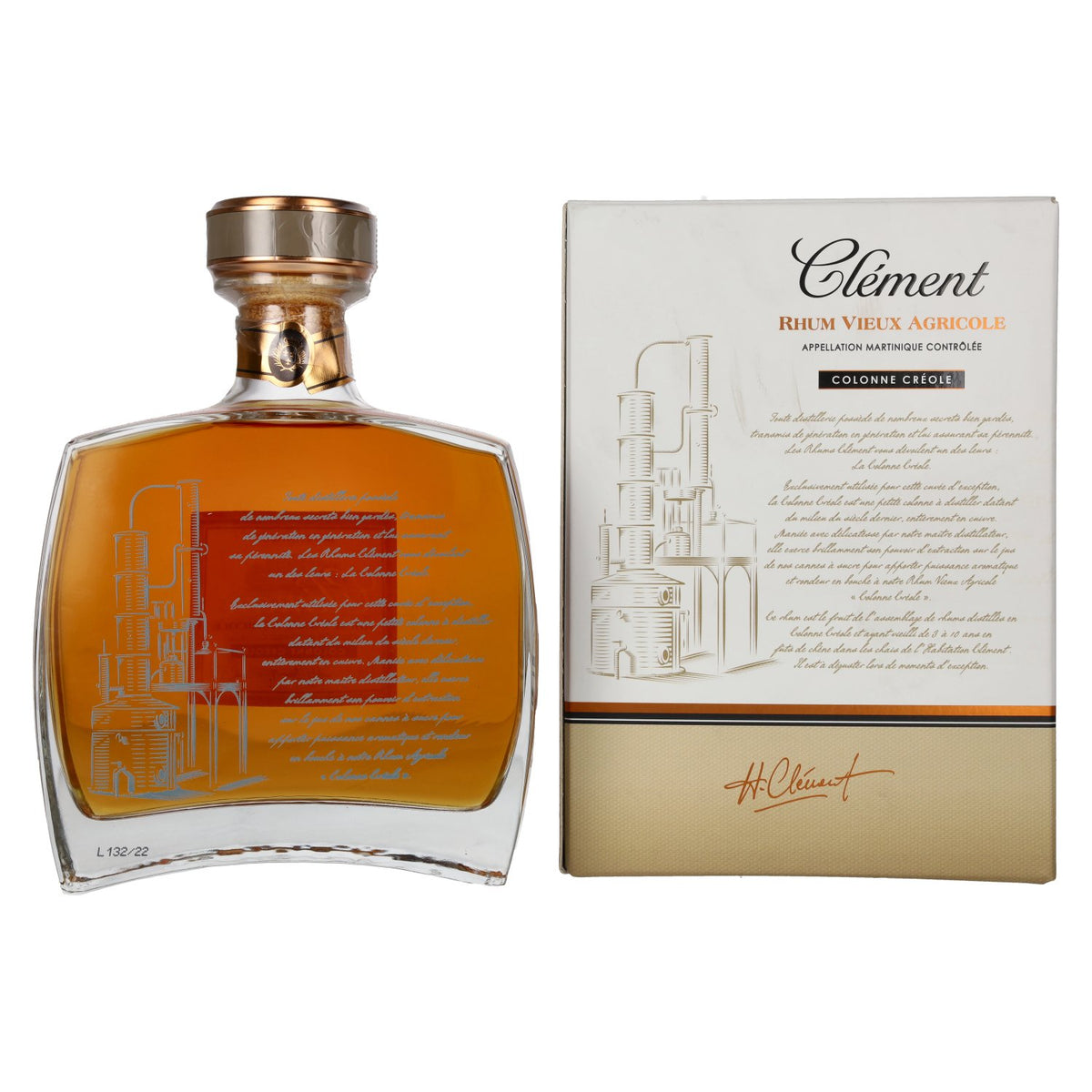 Clément Rhum Vieux Agricole Colonne Créole 40,7% Vol. 0,7l in gift box