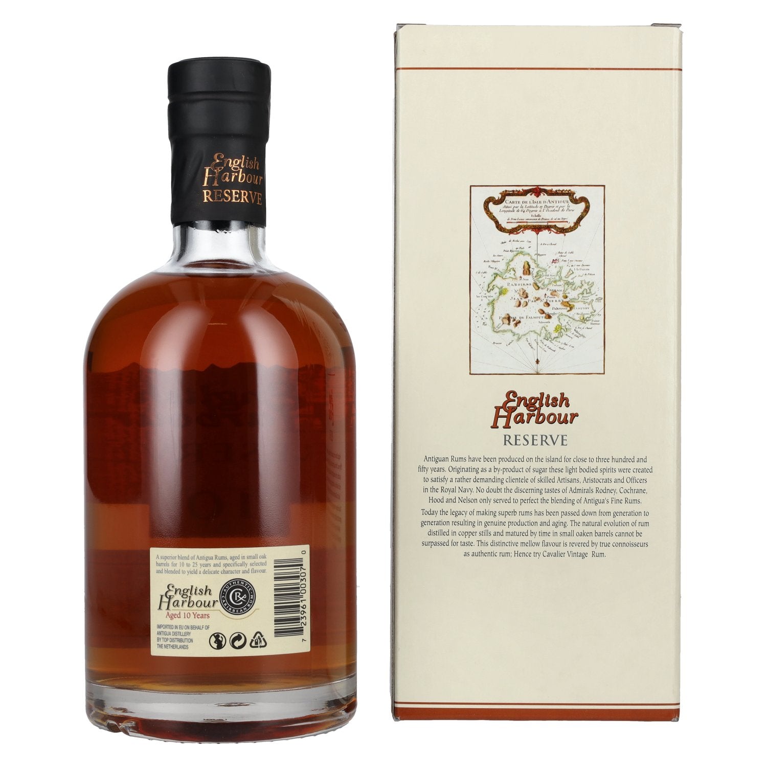 English Harbour RESERVE 10 Years Old Rum 40% Vol. 0,7l en boîte cadeau