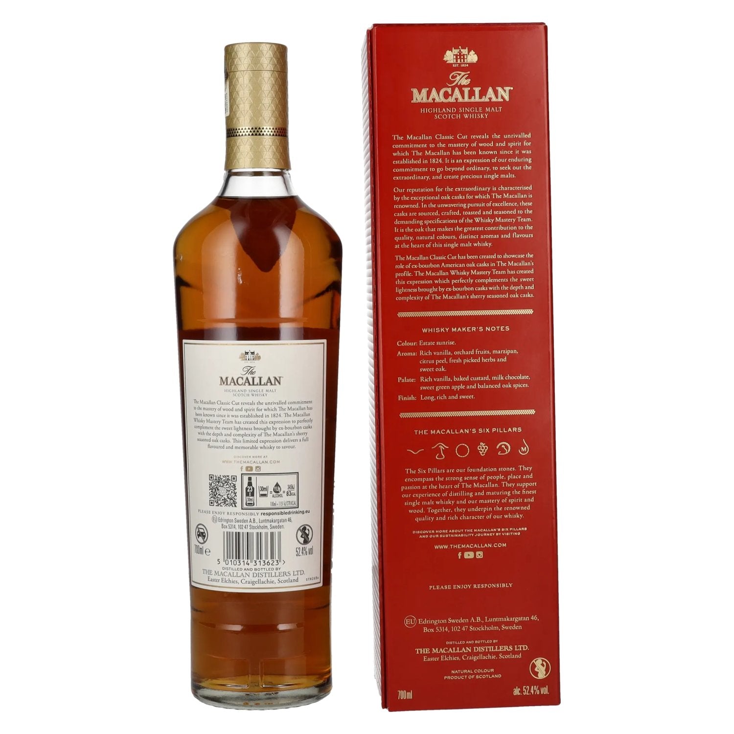 The Macallan CLASSIC CUT Limited Edition 2024 52,4% vol. 0,7l en coffret cadeau