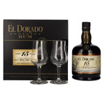 El Dorado 15 Years Old Finest Demerara Rum SPECIAL RESERVE 43% Vol. 0,7l in gift box with 2 glasses