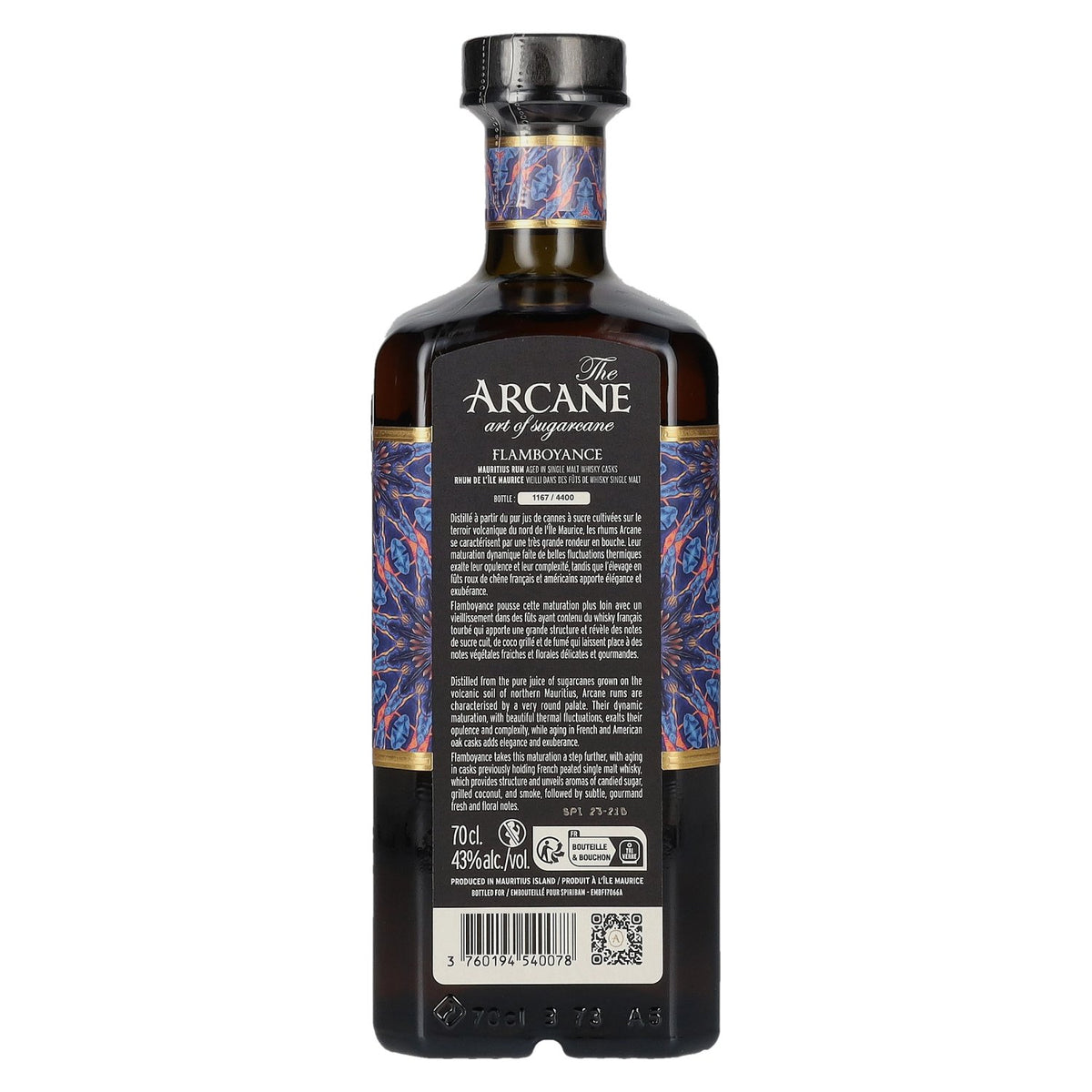 The Arcane FLAMBOYANCE Single Cask Rum 43% Vol. 0,7l