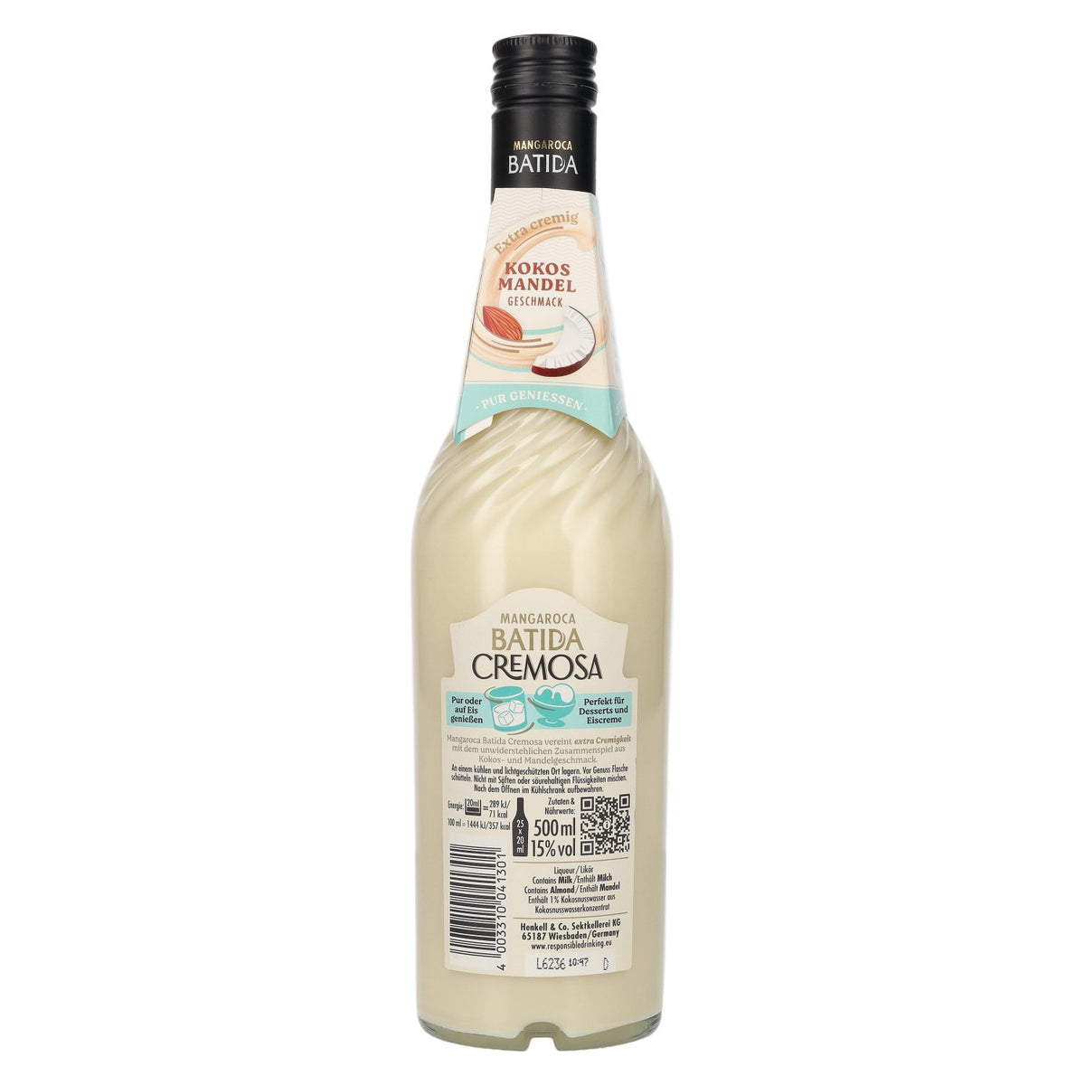 Mangaroca BATIDA Cremosa Kokos Mandel Geschmack 15% Vol. 0,5l