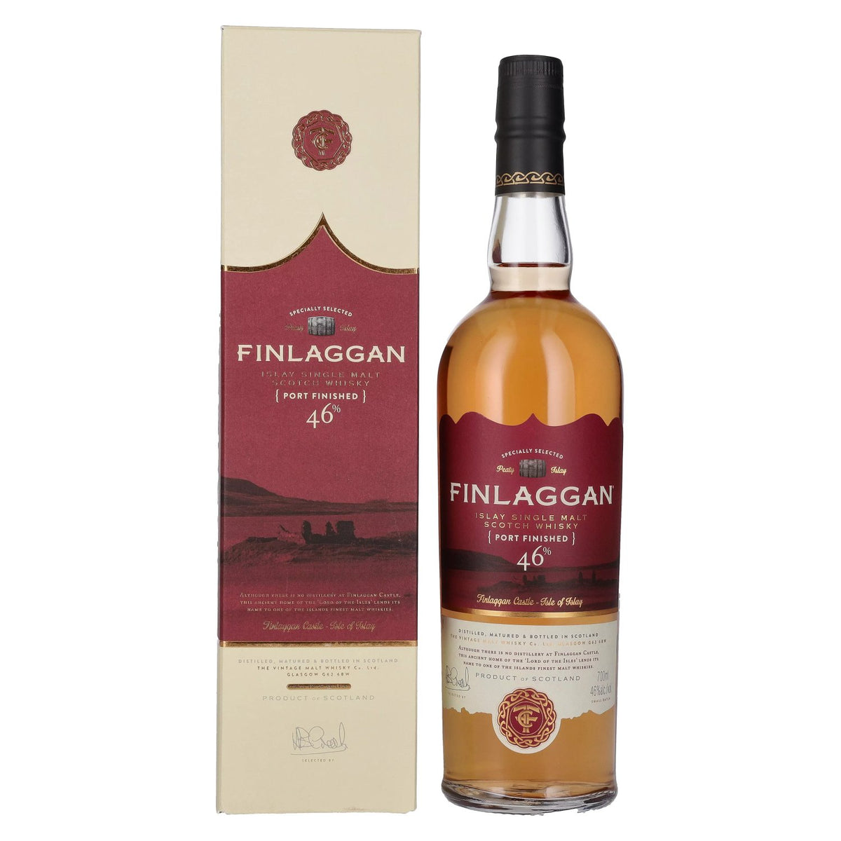 Finlaggan Port Wood Finished Single Malt Whisky 46% Vol. 0,7l in gift box