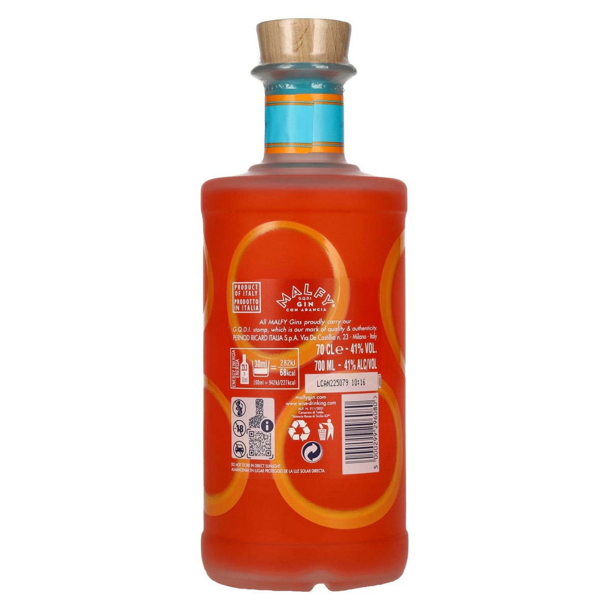 Malfy Gin CON ARANCIA Sicilian Blood Orange 41% Vol. 0,7l