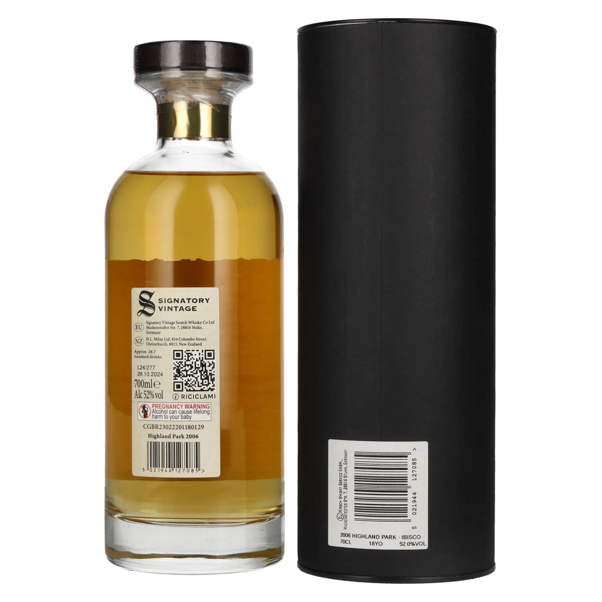 Signatory Vintage 18 Years Old HIGHLAND PARK The Decanter Collection 2006 52% Vol. 0,7l in gift box