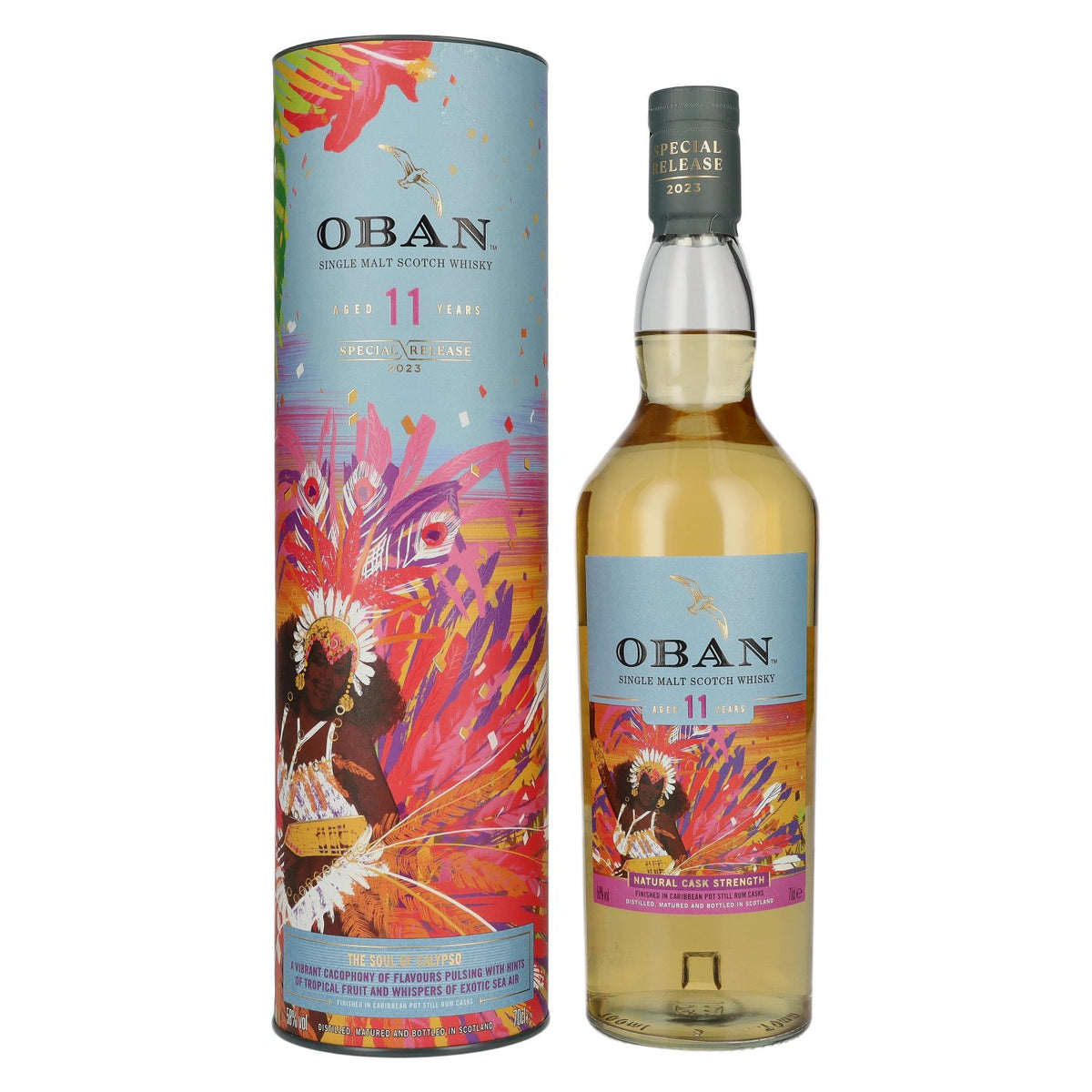 Oban 11 ans d'âge « The SOUL OF CALYPSO » Single Malt Édition spéciale 2023 58 % vol. 0,7 l dans un coffret cadeau