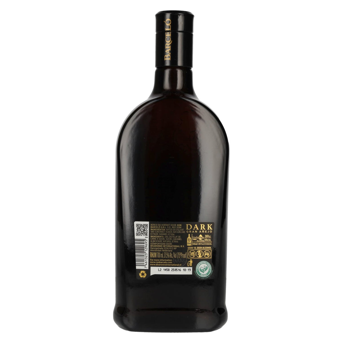 Barceló Dark Gran Añejo Ron Dominicano 37,5% Vol. 0,7l