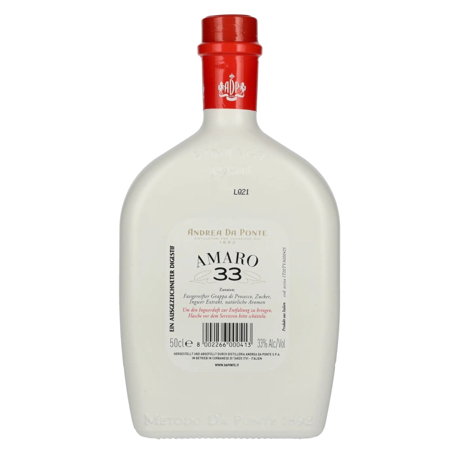 Andrea Da Ponte ADP Amaro 33 Allo Zenzero 33% vol. 0,5l