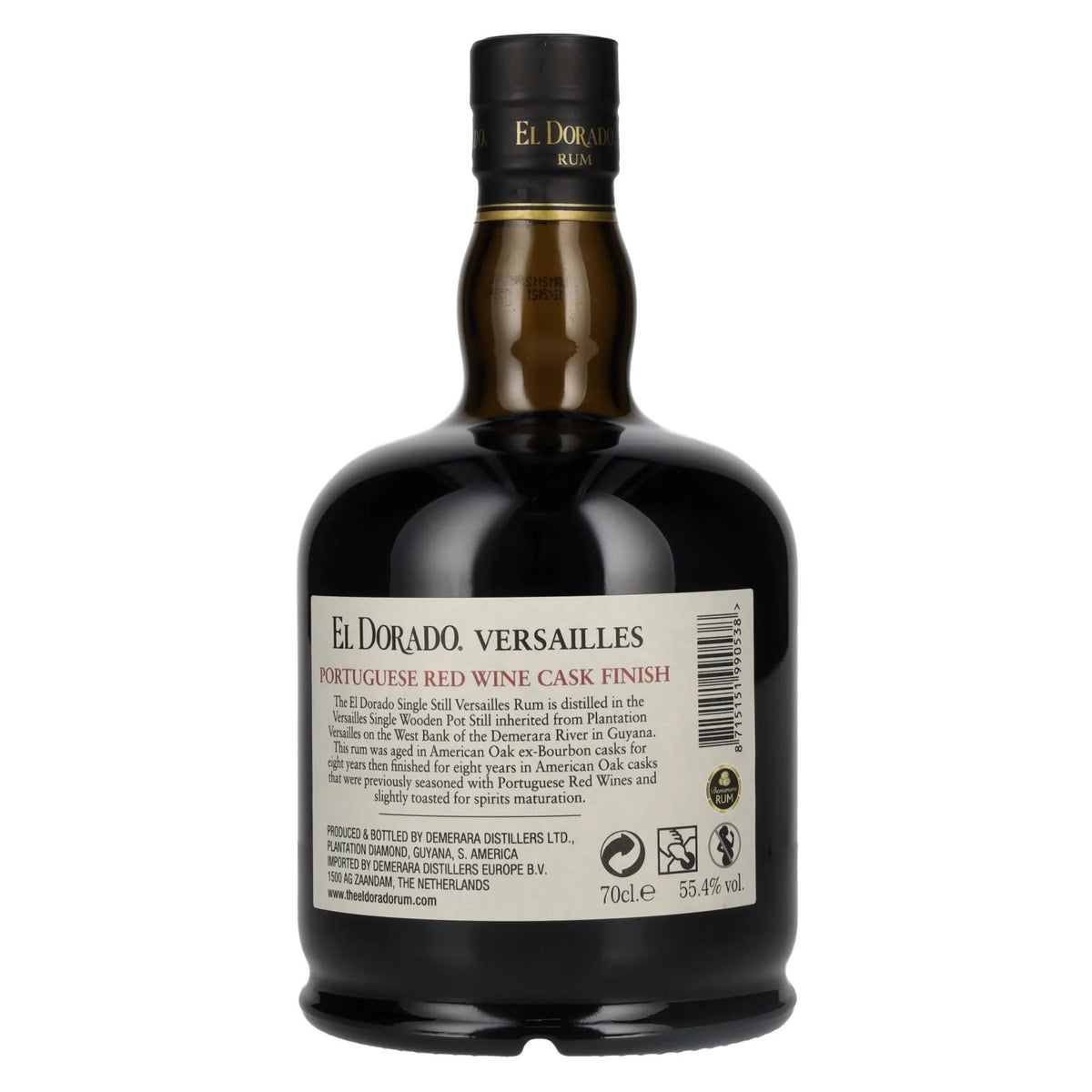 El Dorado Rhum VERSAILLES Special Portuguese Red Wine Casks 2005 55,4% Vol. 0,7l