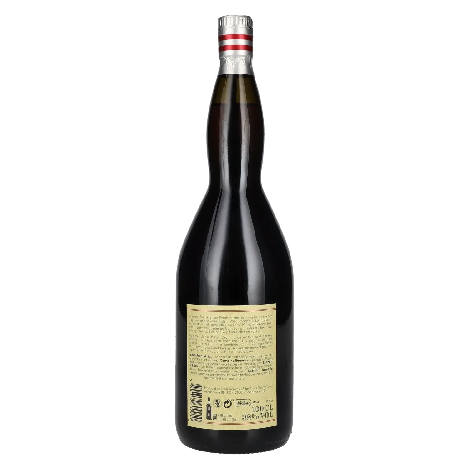 Gammel Dansk Bitter Dram 38% vol. 1l