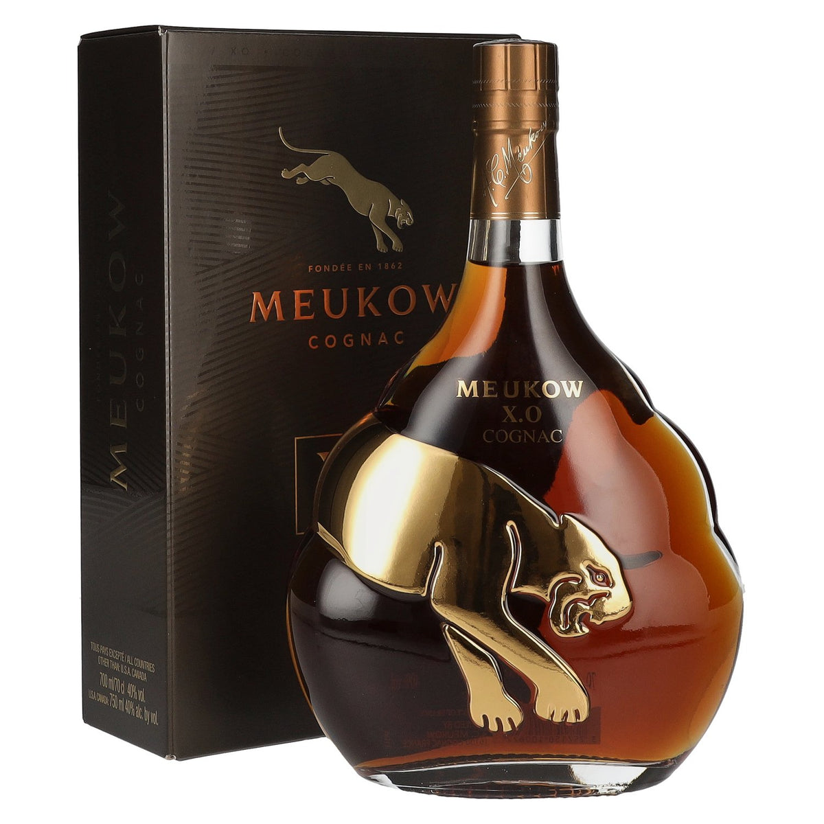 Meukow X.O. Cognac Gold 40% Vol. 0,7l in Geschenkbox