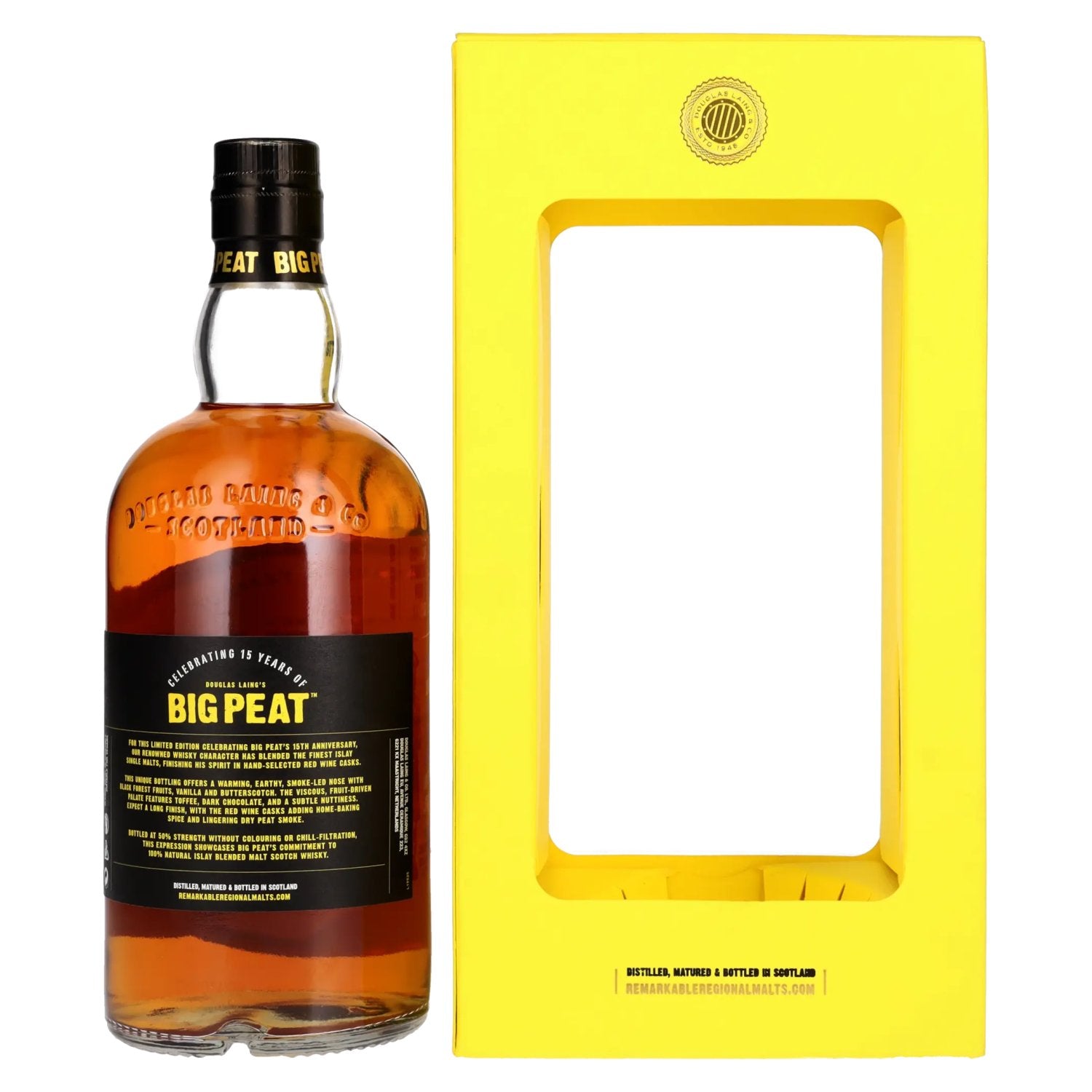 Douglas Laing BIG PEAT Islay Blended Malt Scotch 15th Anniversary Edition 50% Vol. 0,7l in gift box