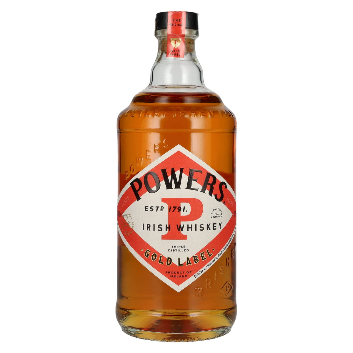 Powers Gold Label Irish Whiskey 43.2% ABV 0.7l