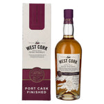 West Cork Single Malt Irish Whiskey PORT CASK FINISHED 43% vol. 0,7l en coffret cadeau