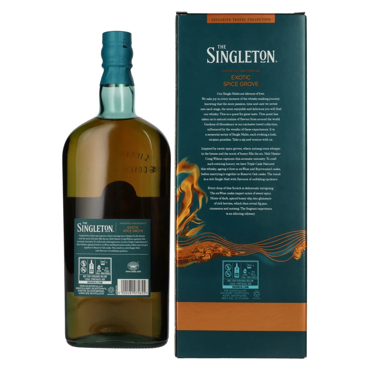 The Singleton Glendullan EXOTIC SPICE GROVE Single Malt Scotch Whisky 42,8% Vol. 1l en coffret cadeau