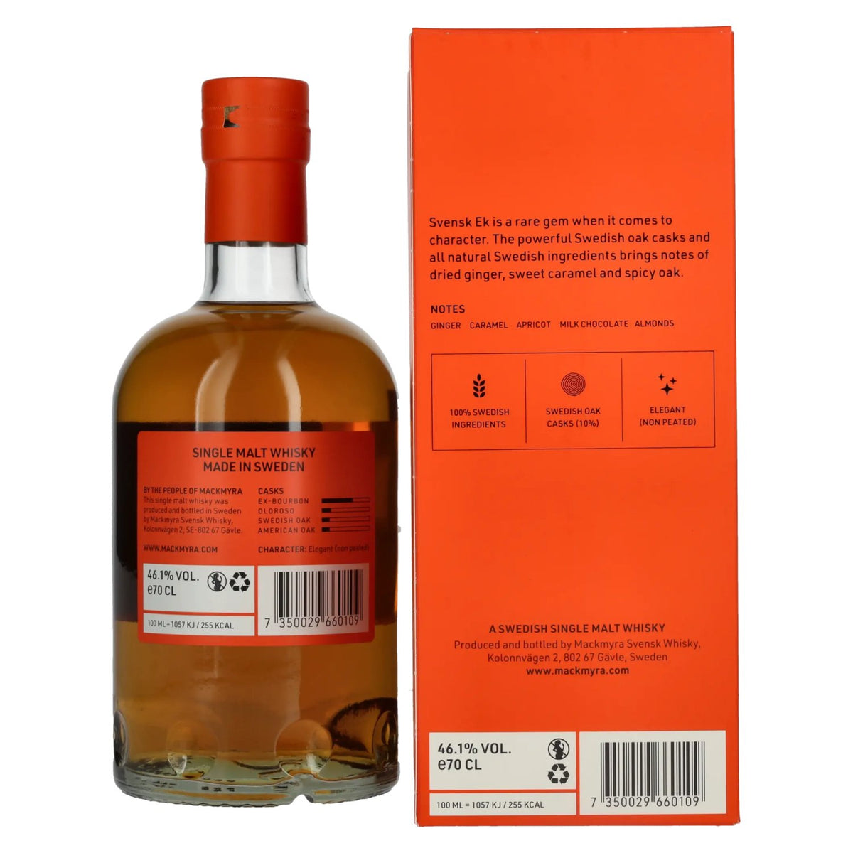 Mackmyra Svensk EK Swedish Single Malt Whisky 46,1% Vol. 0,7l in gift box