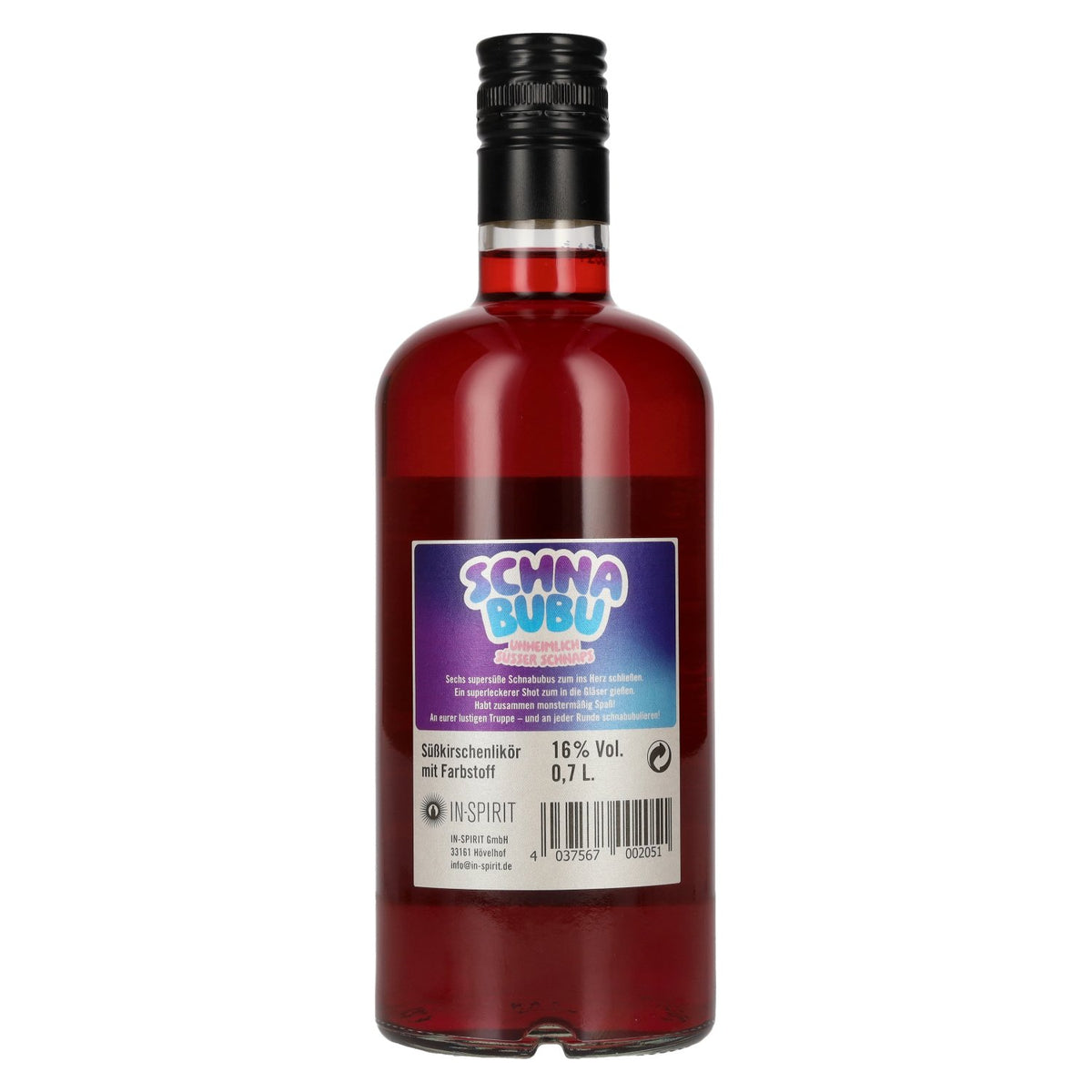 Schnabubu Süßkirschenlikör 16% Vol. 0,7l