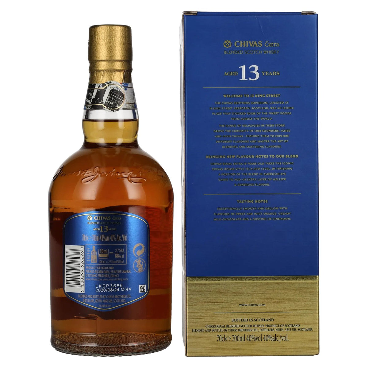 Chivas Regal EXTRA 13 Years Old AMERICAN RYE CASKS Finish 40% Vol. 0,7l in gift box