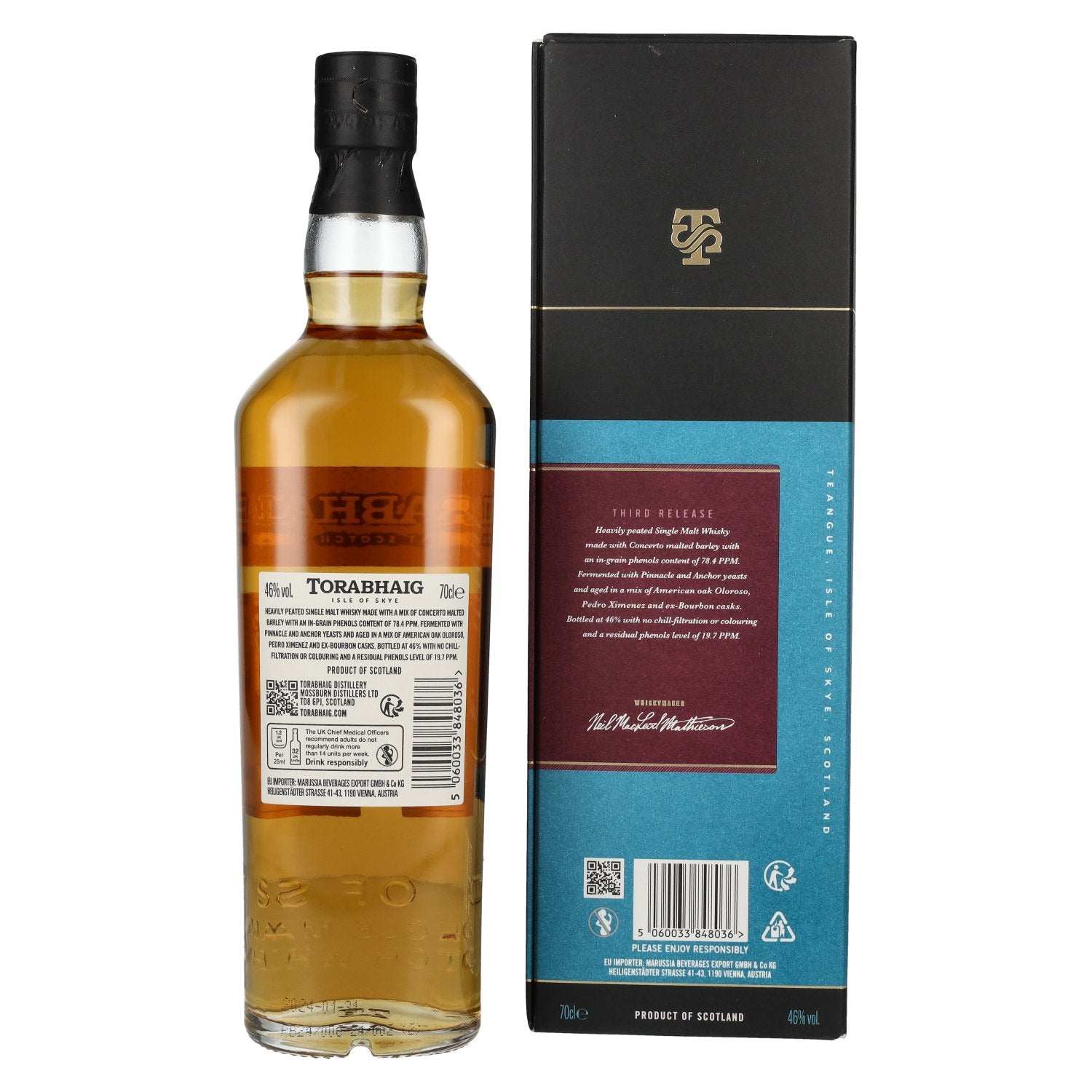 Torabhaig CNOC NA MÒINE The Legacy Series Single Malt 46% Vol. 0,7l en boîte cadeau