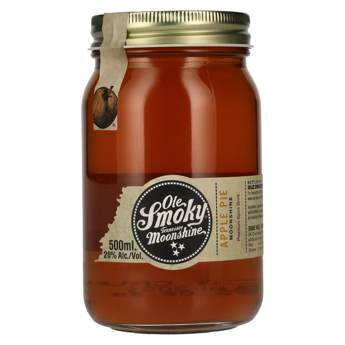 Ole Smoky Tennessee Moonshine APPLE PIE 20% vol. 0,5l