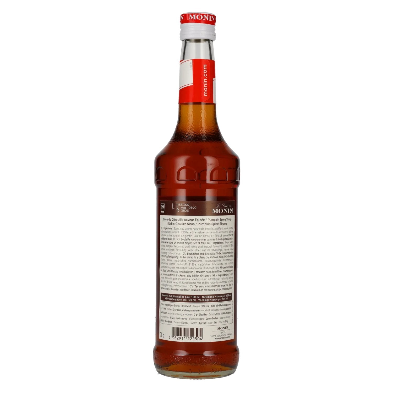 Le Sirop de Monin WÜRZIGER KÜRBIS 0,7l