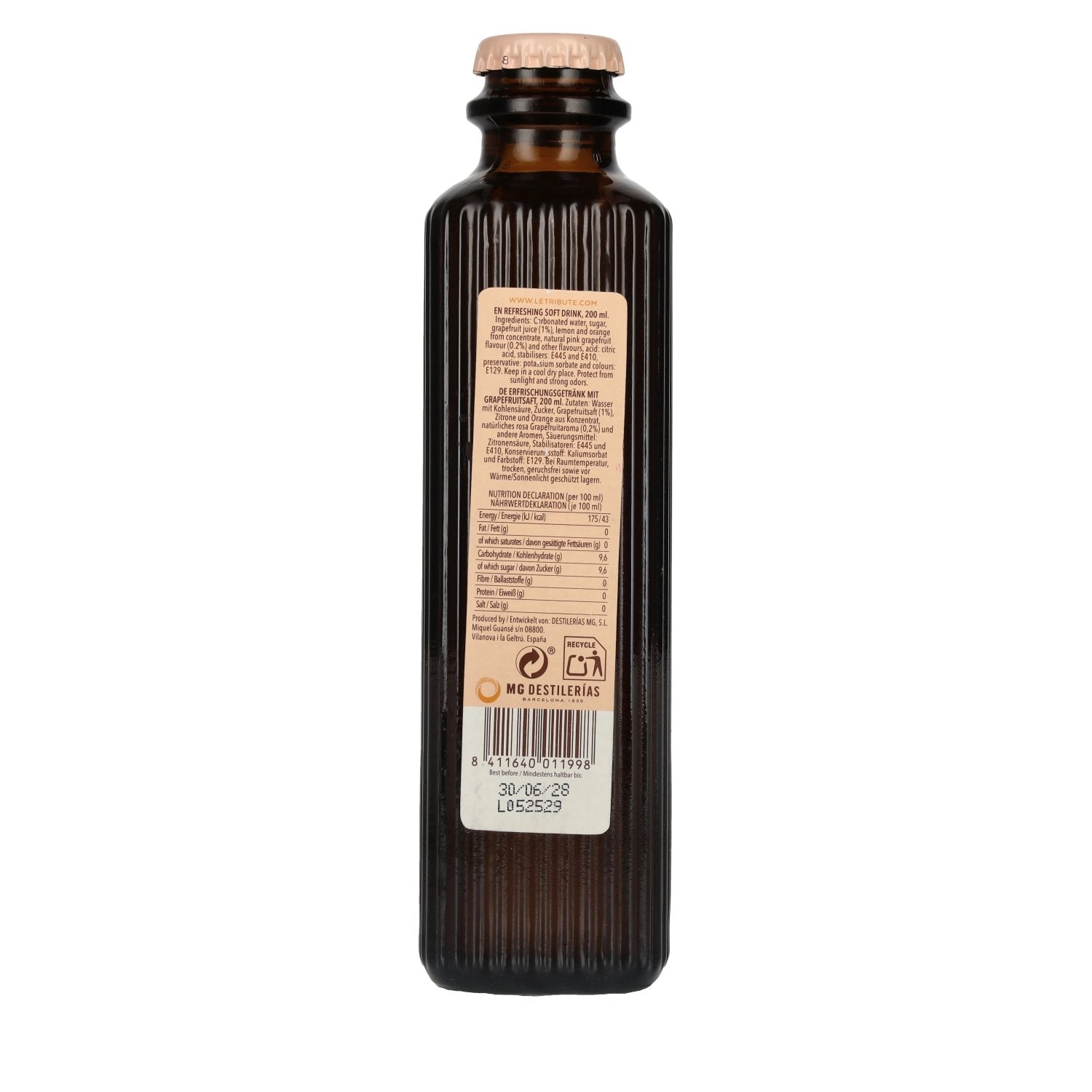 Le Tribute Pink Grapefruit 24 x 0,2 l