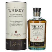 Sibona PREMIUM BLEND WITH PEATED MALT Italian Whisky 44% vol. 0,7l en boîte cadeau