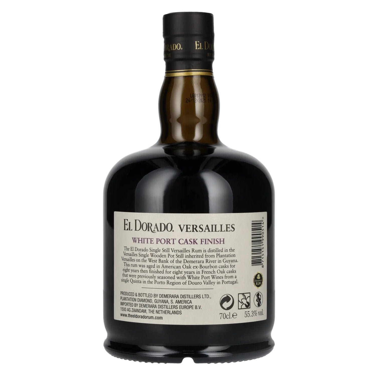 El Dorado Rhum VERSAILLES Special White Port Casks 2005 55,3% Vol. 0,7l