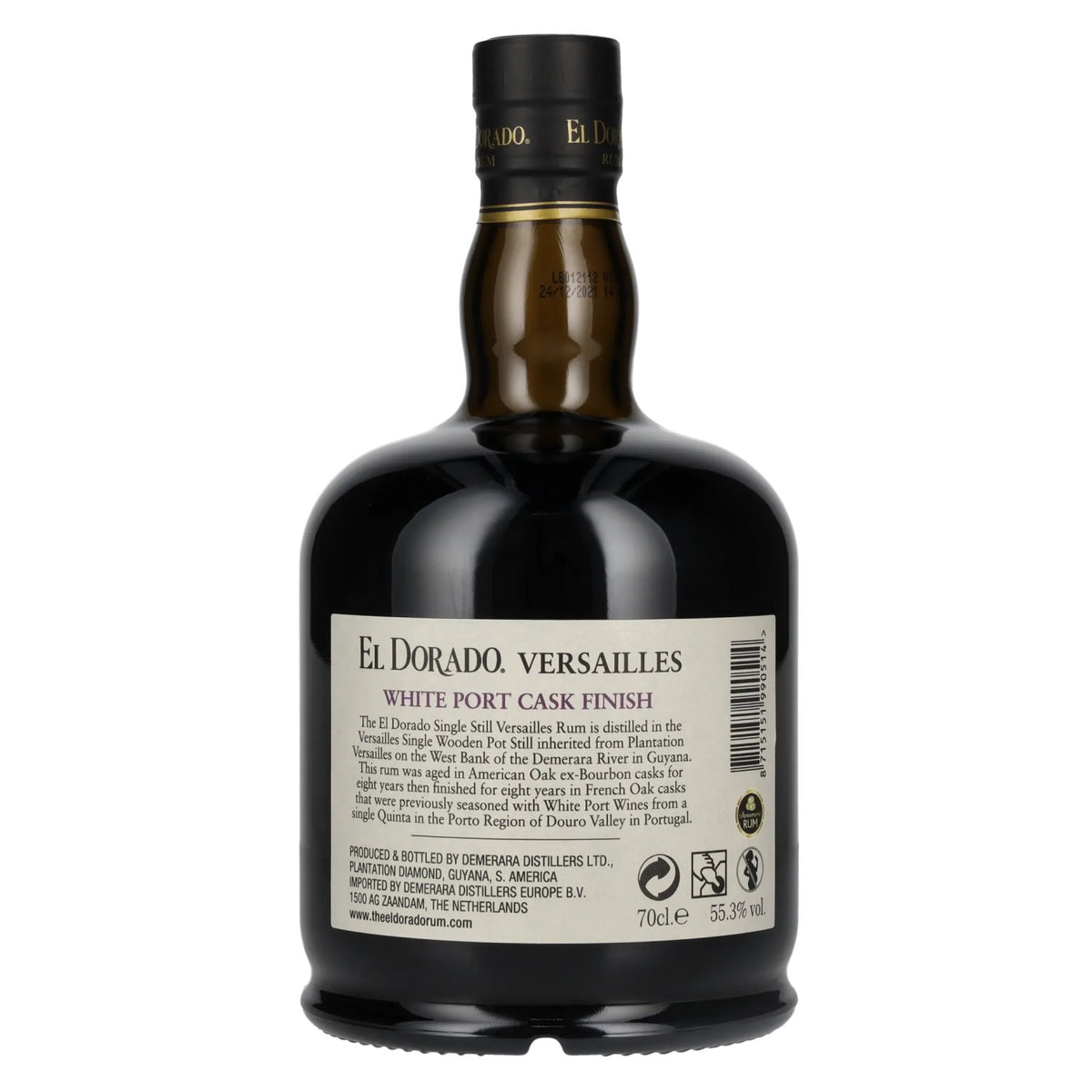 El Dorado Rhum VERSAILLES Special White Port Casks 2005 55,3% Vol. 0,7l