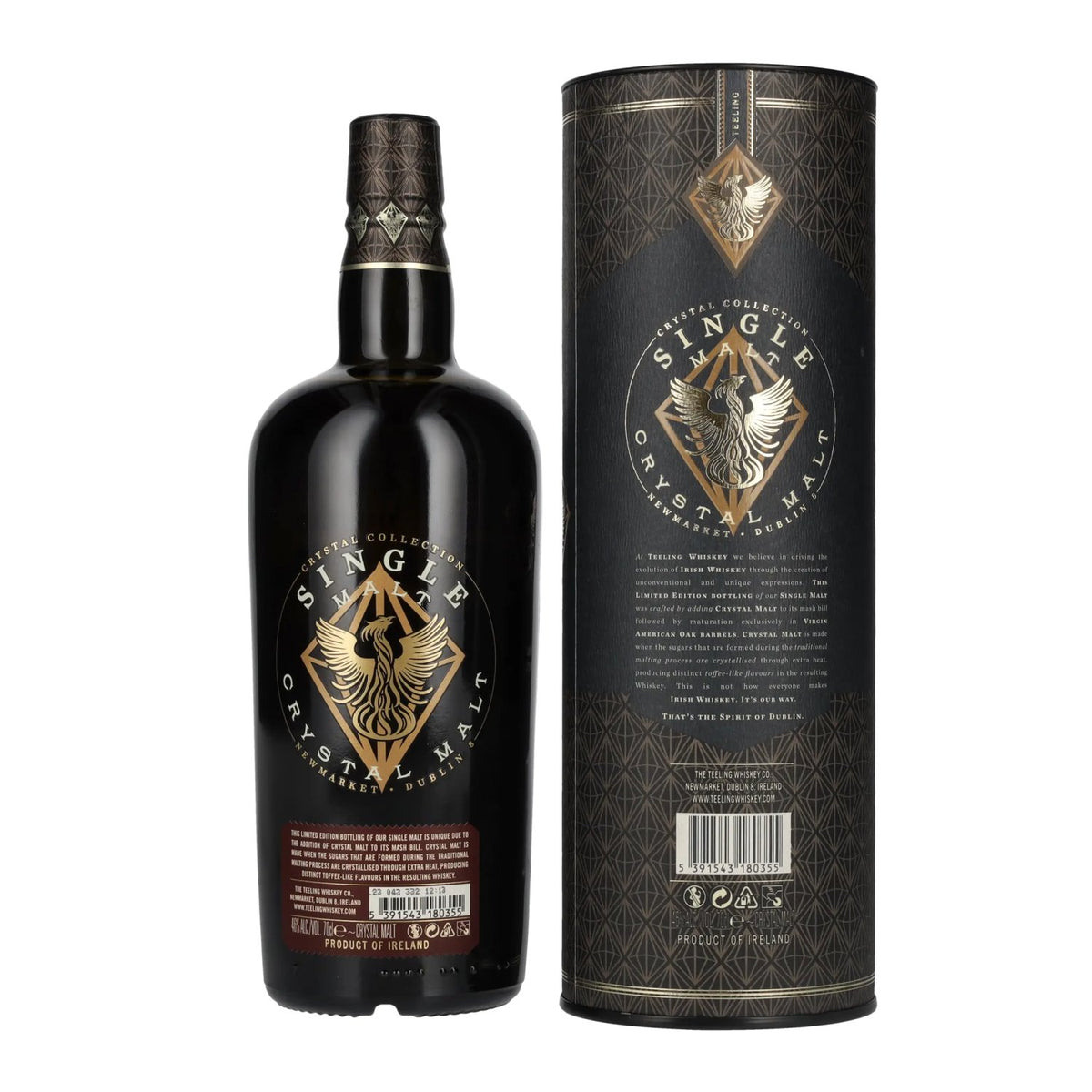 Teeling Whiskey SINGLE MALT CRYSTAL Irish Whiskey 46% vol. 0,7l dans une boîte cadeau