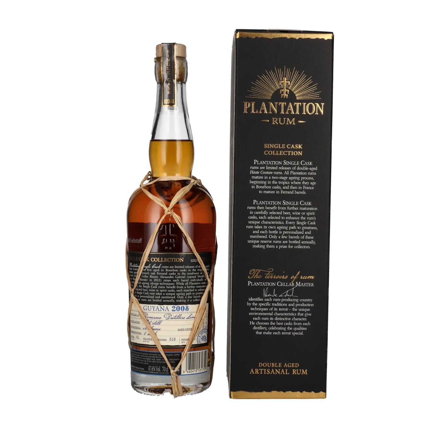 Plantation Rum GUYANA Red Pineau des Charentes Maturation 2008 47,6% Vol. 0,7l in Geschenkbox