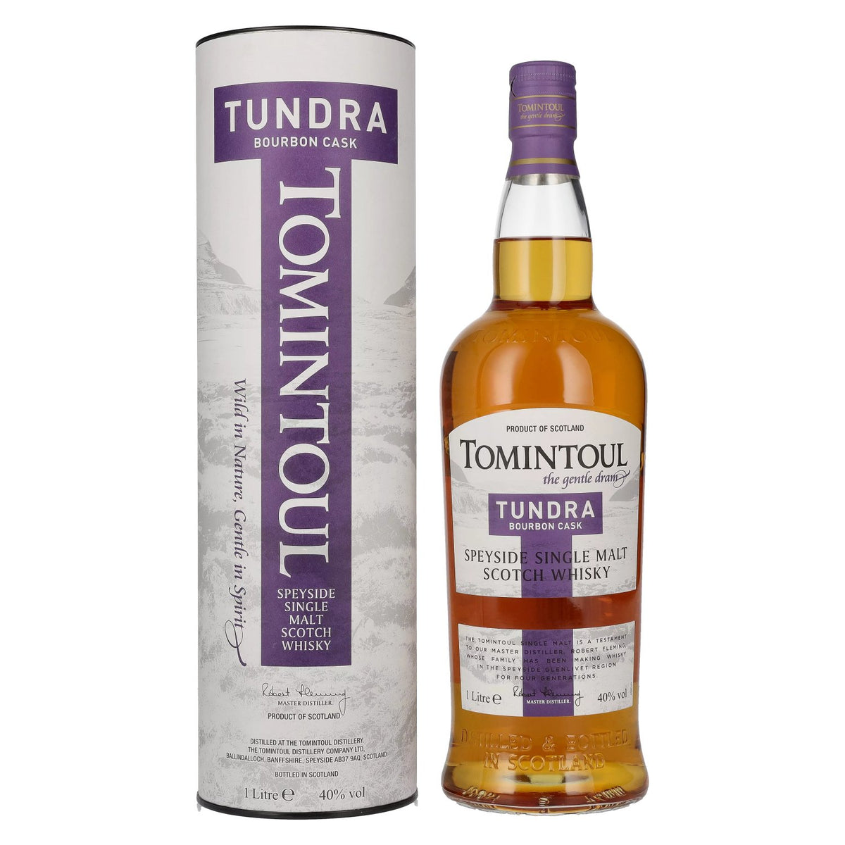 Tomintoul TUNDRA Bourbon Cask Speyside Single Malt Scotch Whisky 40% Vol. 1l en boîte cadeau