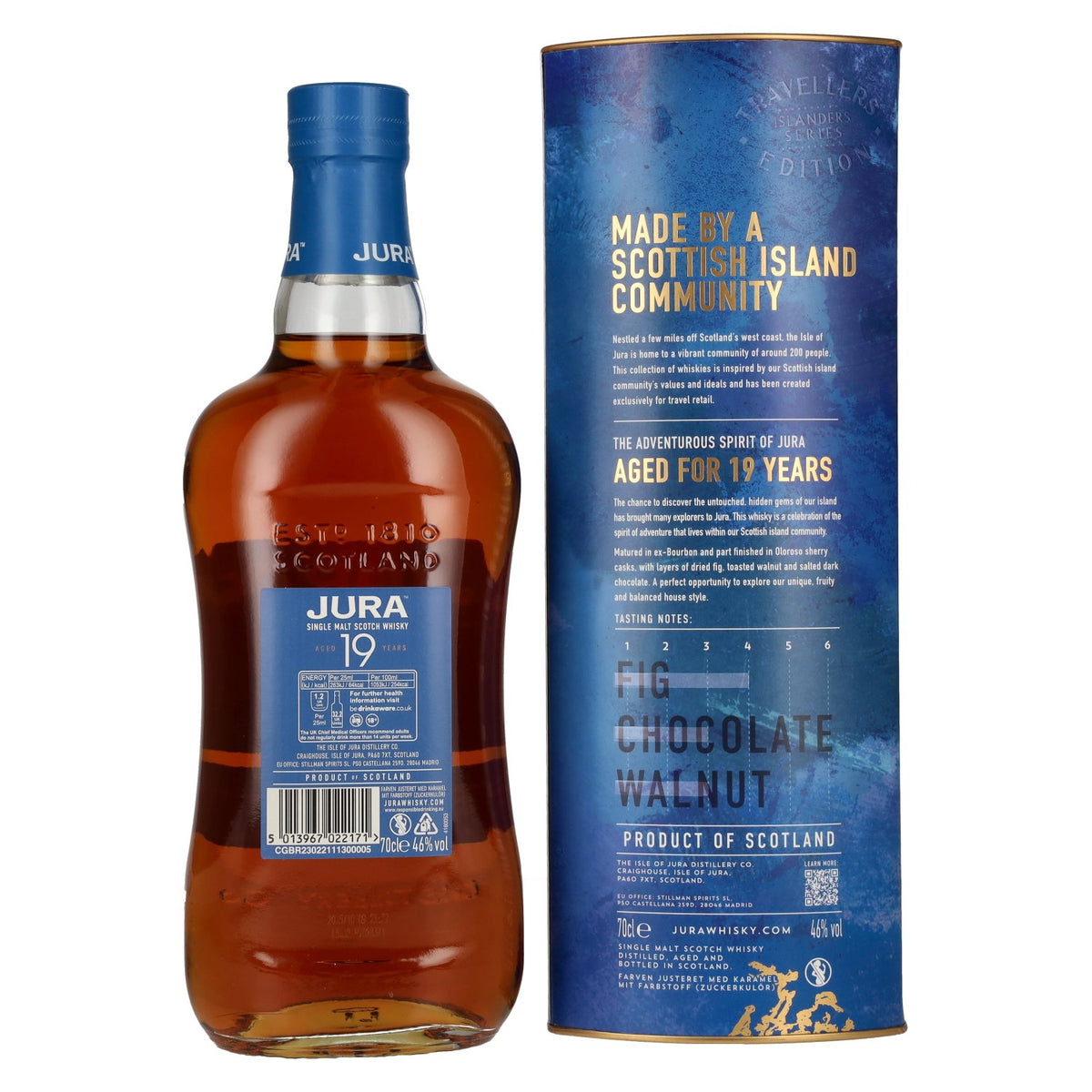 Jura 19 Years Old Single Malt Scotch Whisky 46% Vol. 0,7l in Geschenkbox