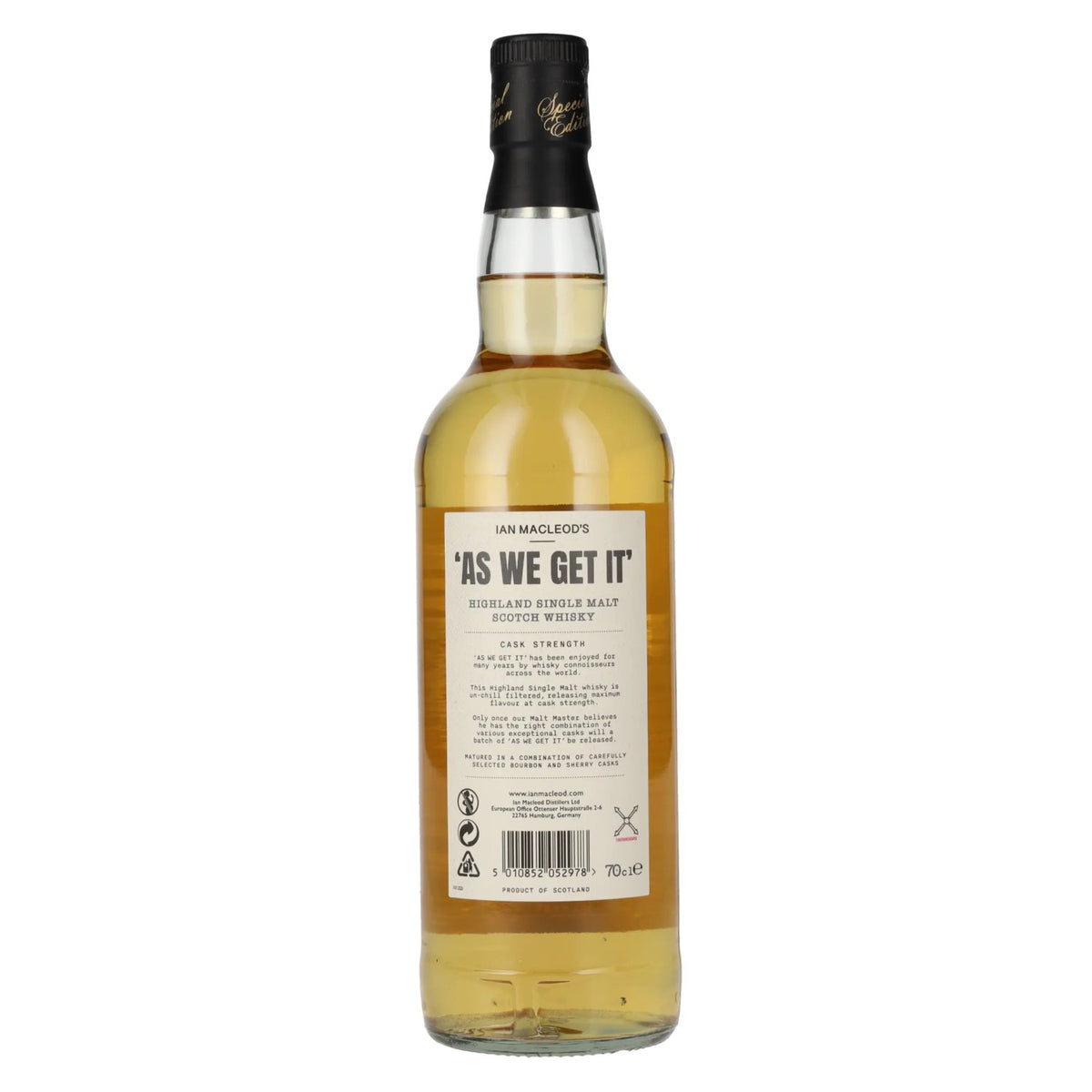 Ian Macleod's AS WE GET IT Highland Single Malt Cask Strength 60,4% Vol. 0,7l