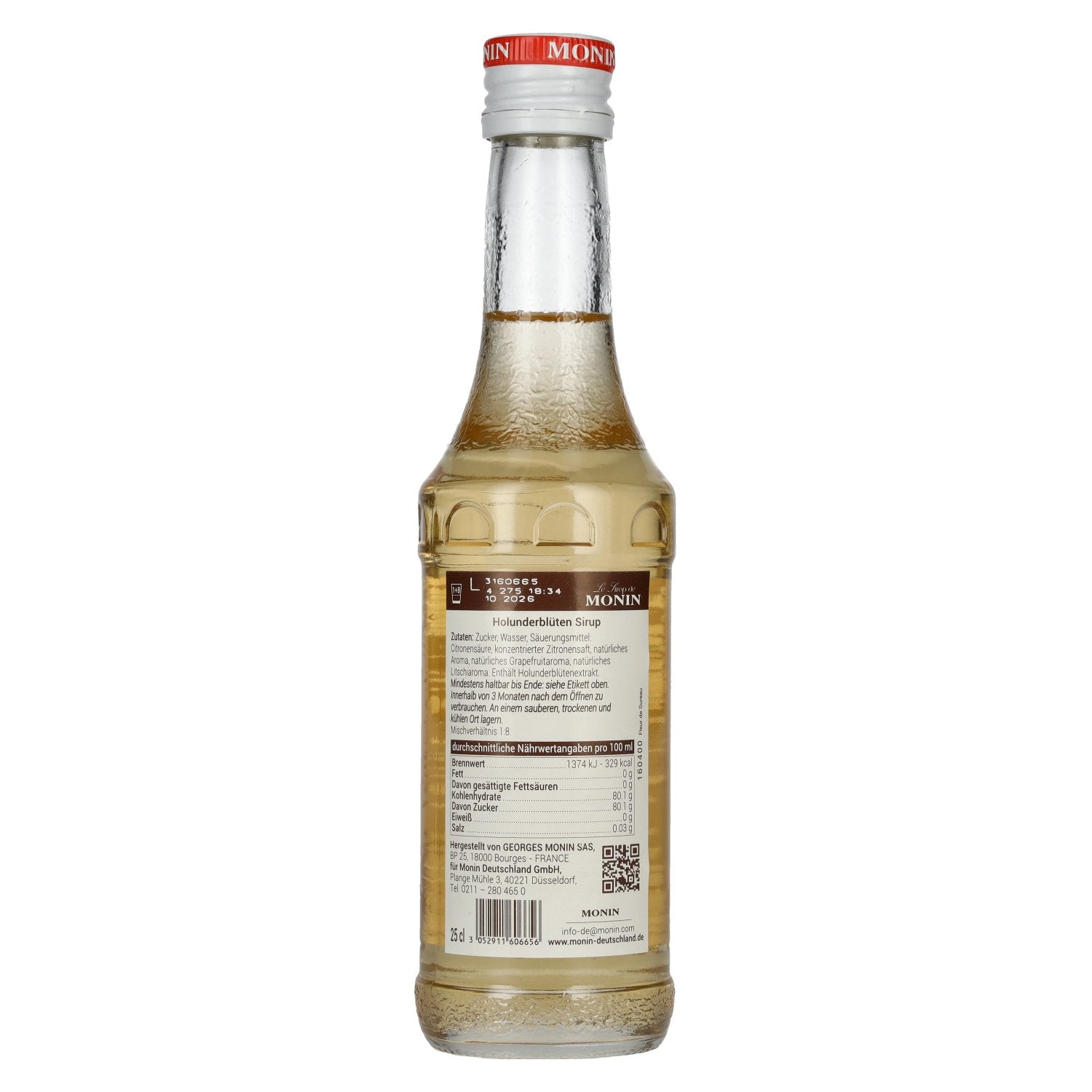 Le Sirop de Monin FLEURS DE TOLERE 0,25l