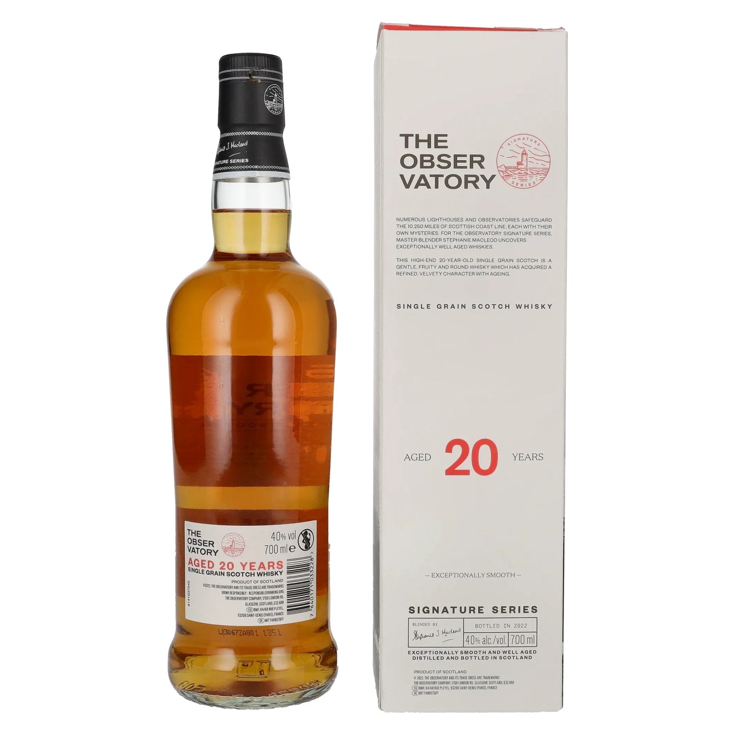 The Observatory 20 Years Old Single Grain Signature Series 40% Vol. 0,7l in Geschenkbox