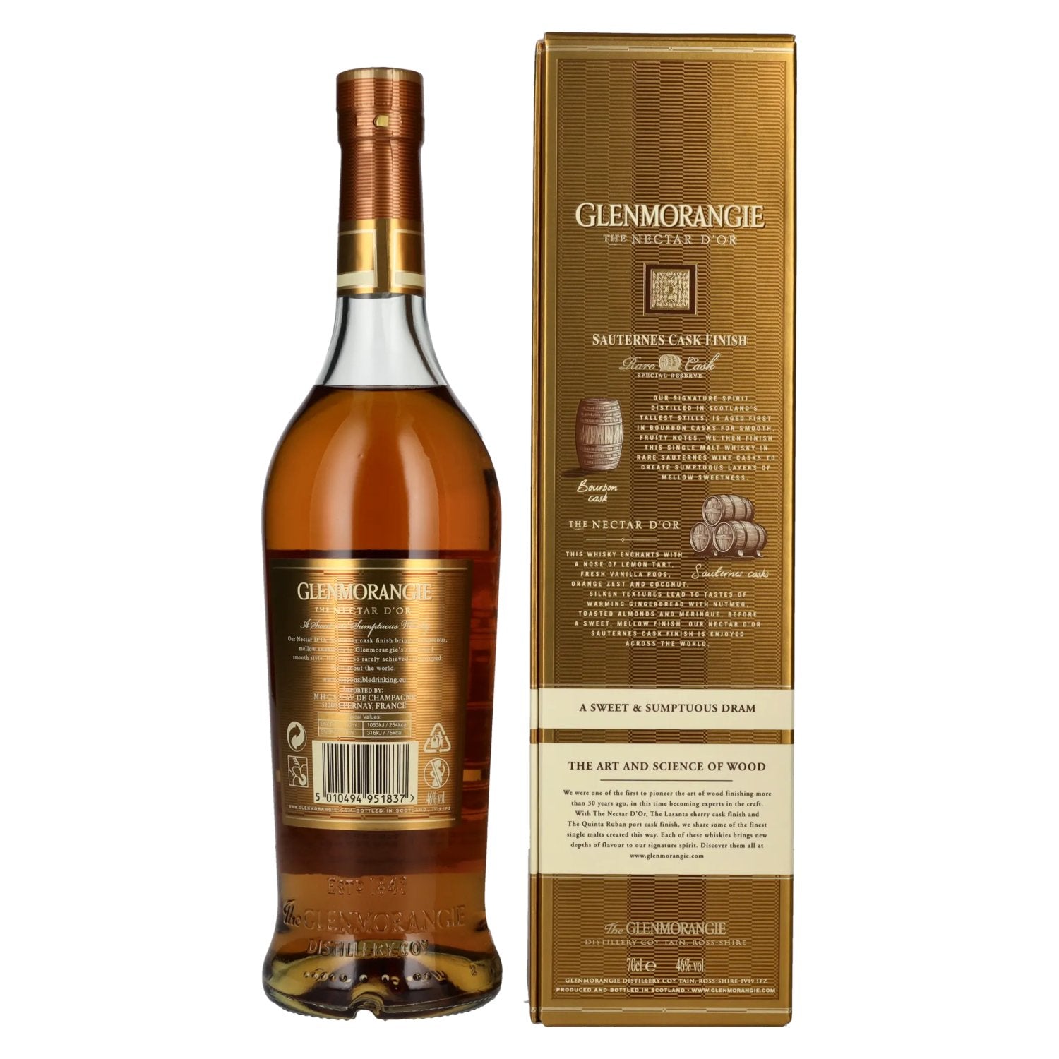Glenmorangie THE NECTAR D'OR Highland Single Malt 46% Vol. 0,7l in Geschenkbox