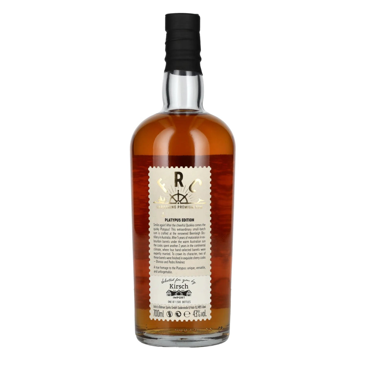 FRC 7 Years Old PLATYPUS EDITION Rhum australien 43% vol. 0,7l