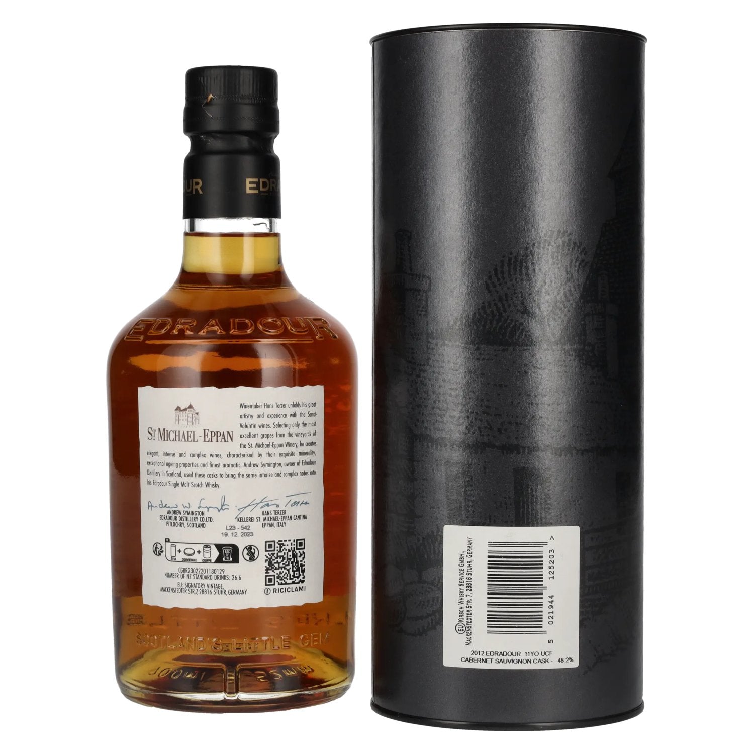 Edradour 11 Years Old ST. MICHAEL-EPPAN Cabernet Sauvignon Cask #2 2012 48,2% vol. 0,7l en boîte cadeau